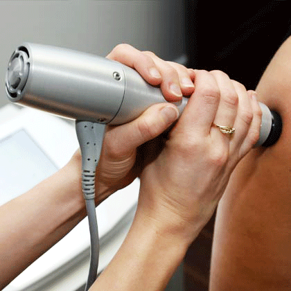 Shockwave. Treatment of chronic pain, tendinitis and calcifications.
